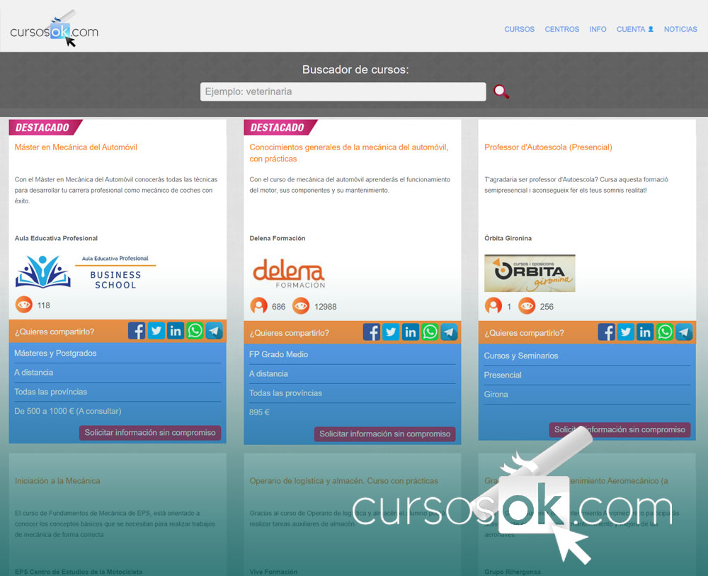Cursos OK - Portal de cursos